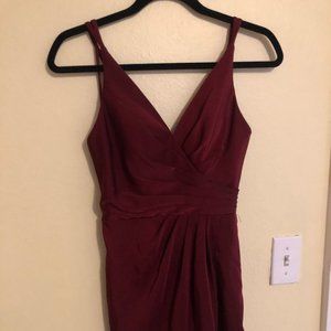 Burgundy Faviana Bodycon Dress